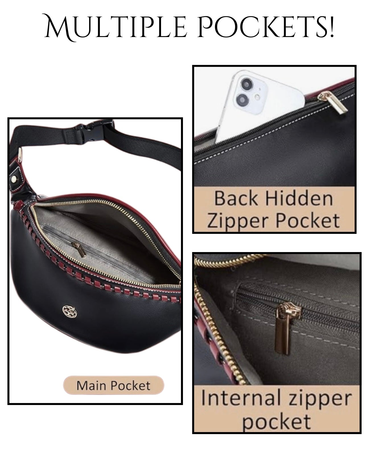 Beautiful Faux Leather Crossover/Belt Bag
