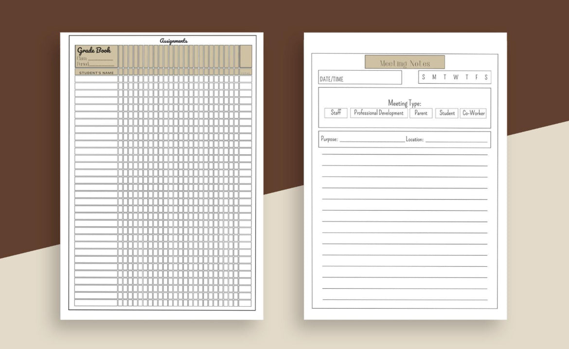 Personalized Planner for Teachers Boho Teacher Planner for Education