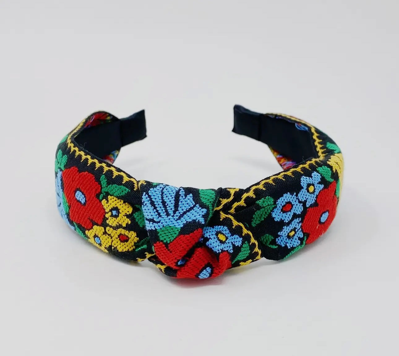 French Floral Embroidered Headband