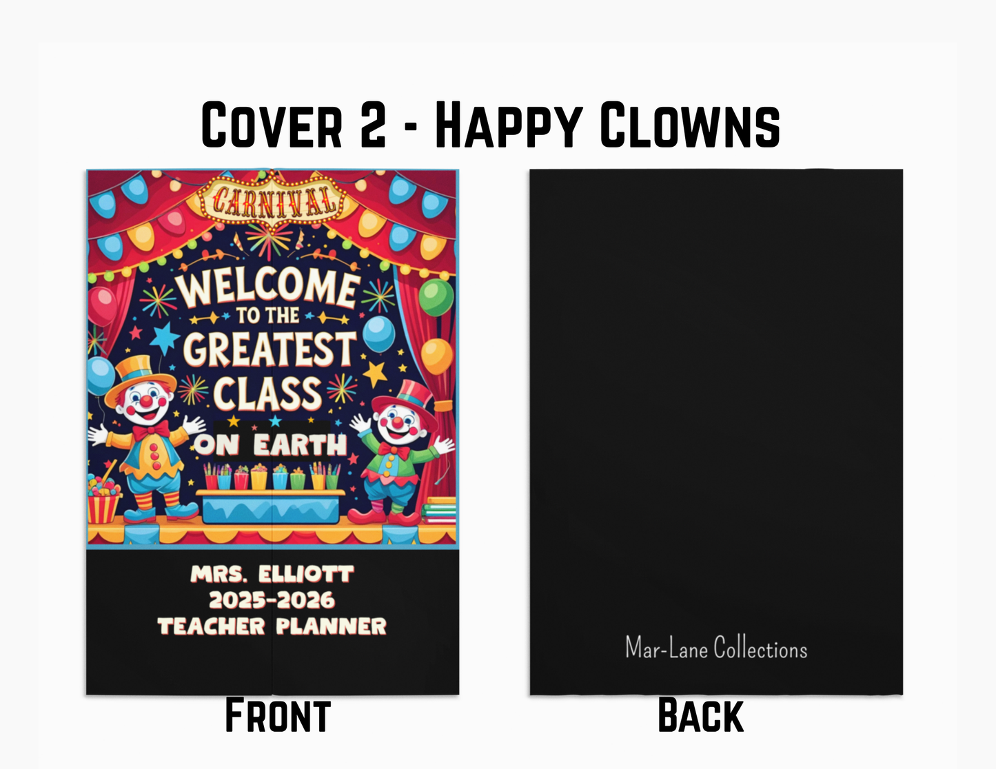 Personalized Carnival Planner for Teachers Plan Book for Education