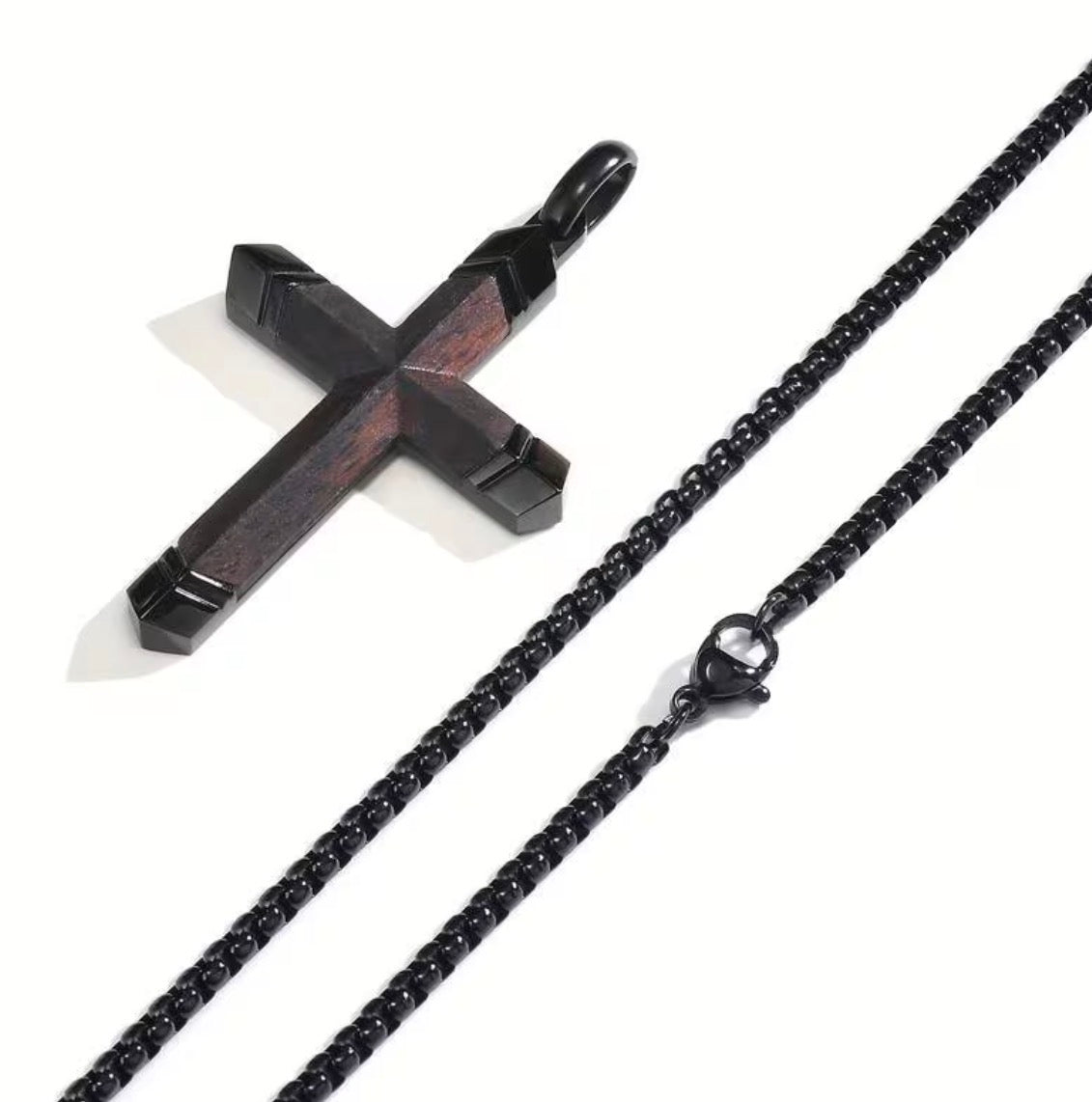 Men’s Titanium Steel Cross Necklace