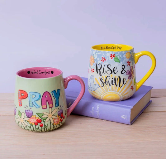 Uplifted & Inspired Stoneware Mug: Pray