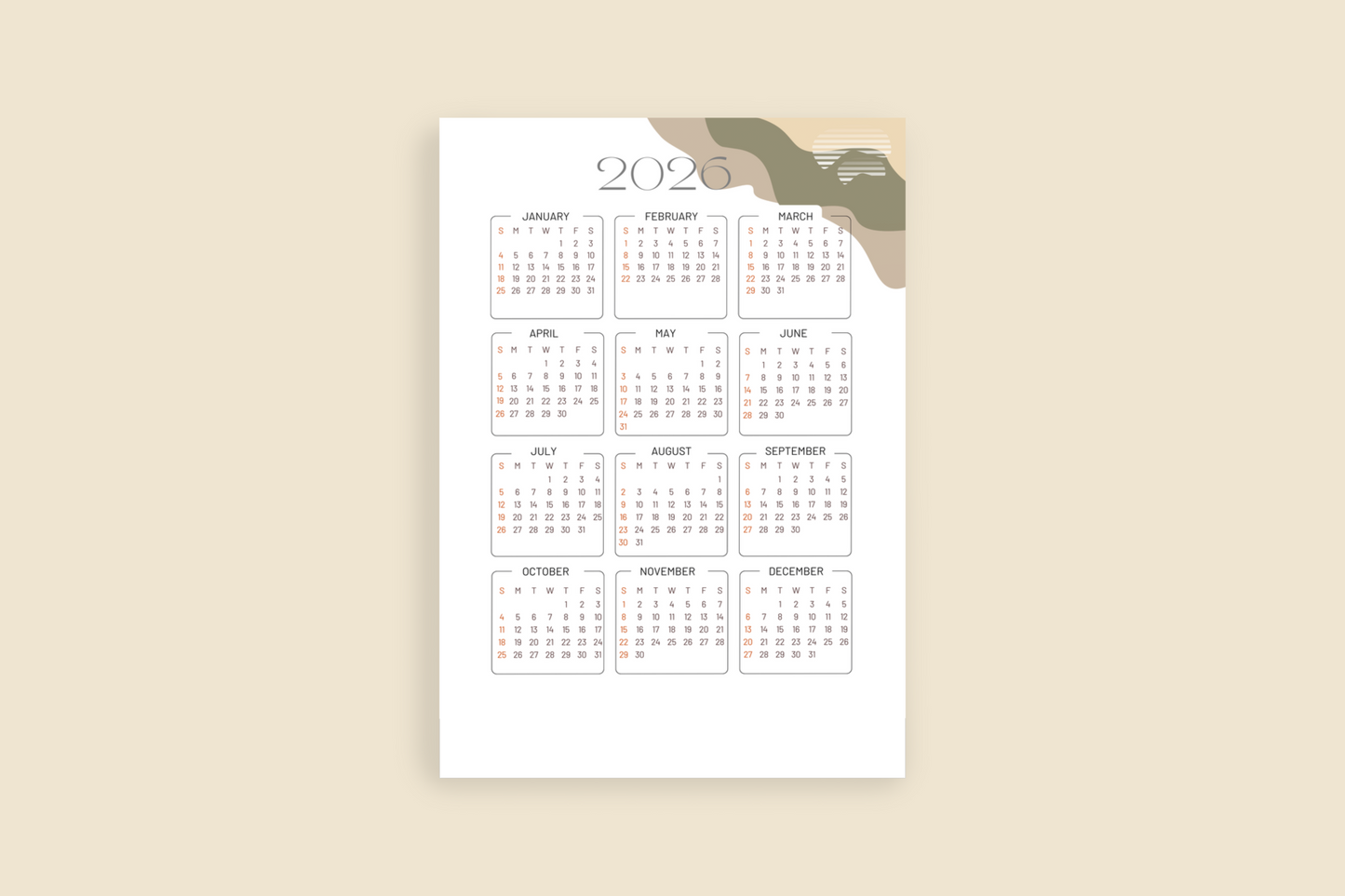 2025 Personalizable Yearly Boho Planner, Monthly, Weekly  Planner Gift for Mom Weekly Planner for Students Monthly Agenda Notebook for Dad