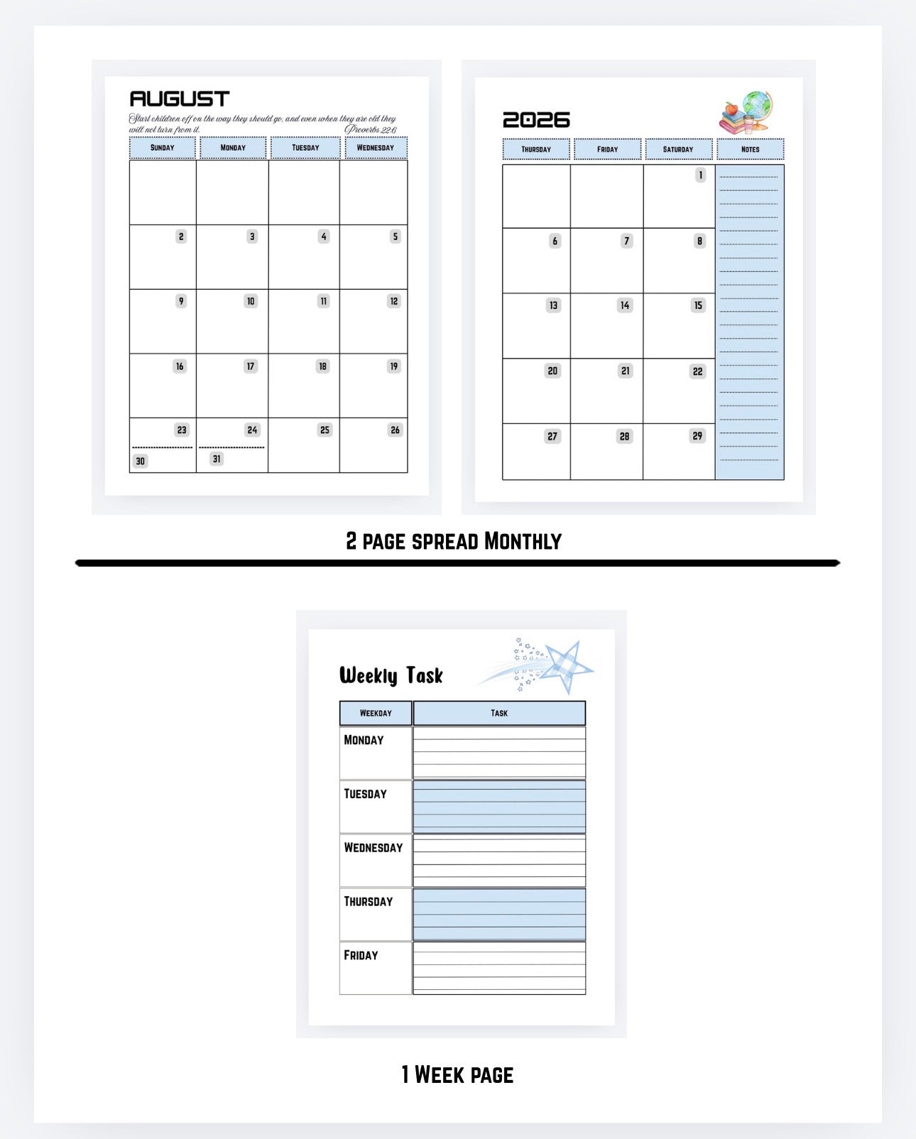 Personalized Out of this World Planner for Teachers