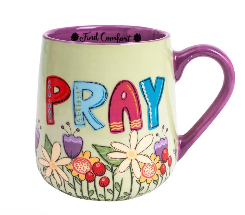 Uplifted & Inspired Stoneware Mug: Pray