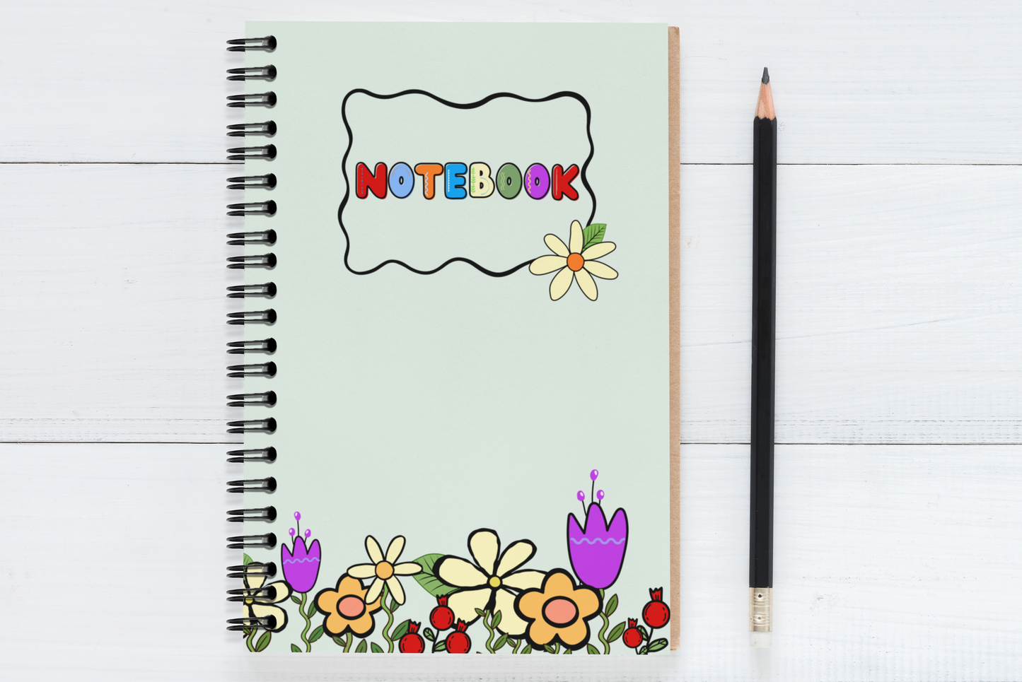 Beautiful Flower Cutomized Notebook