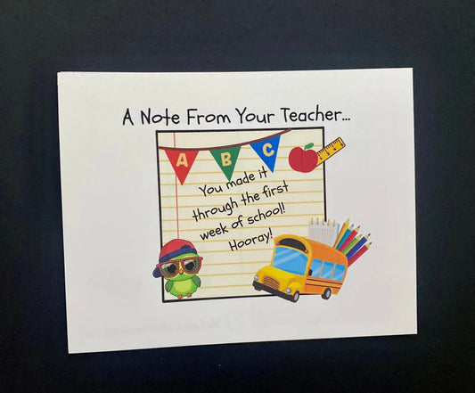 Personalizable Teacher Postcards