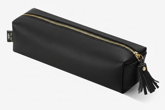 PU Leather Pencil Case, Black