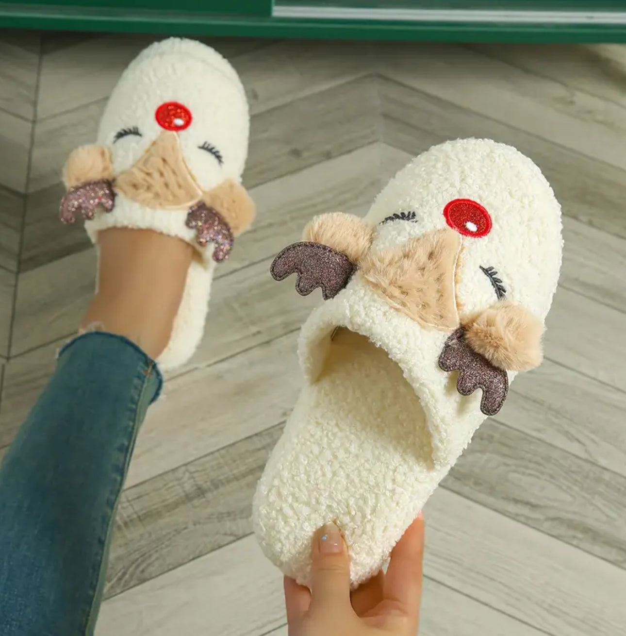 Reindeer Slippers