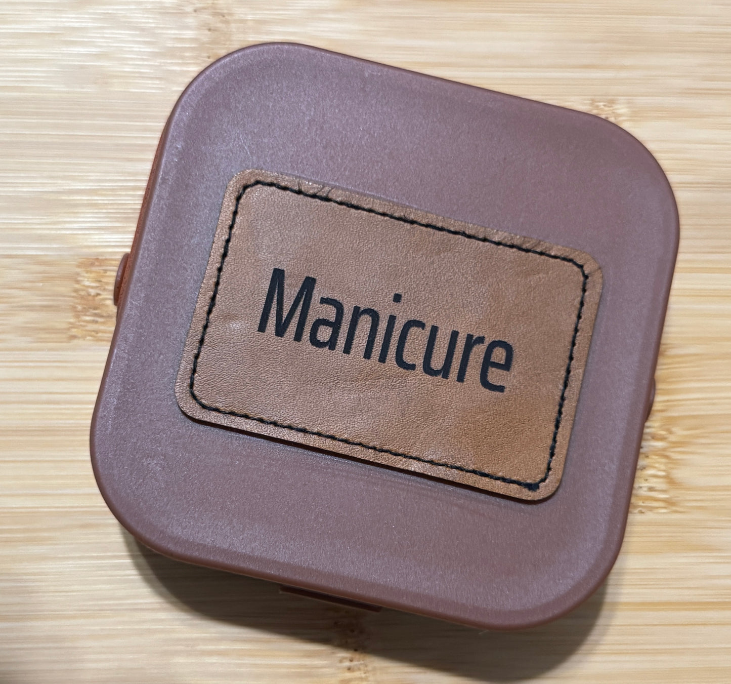 7pcs Nail Trimming Set in a sturdy and chic plastic case with faux leather embellishments