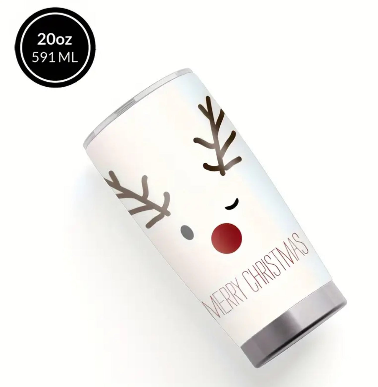 Christmas Elk Stainless Steel Tumbler