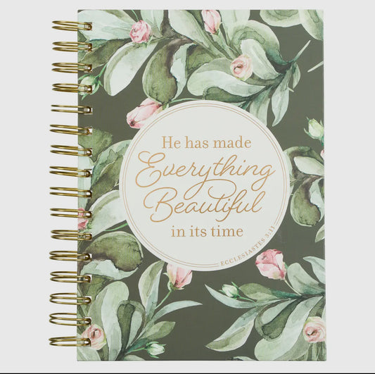 Everything Beautiful Wire-bound Journal Ecc. 3:11