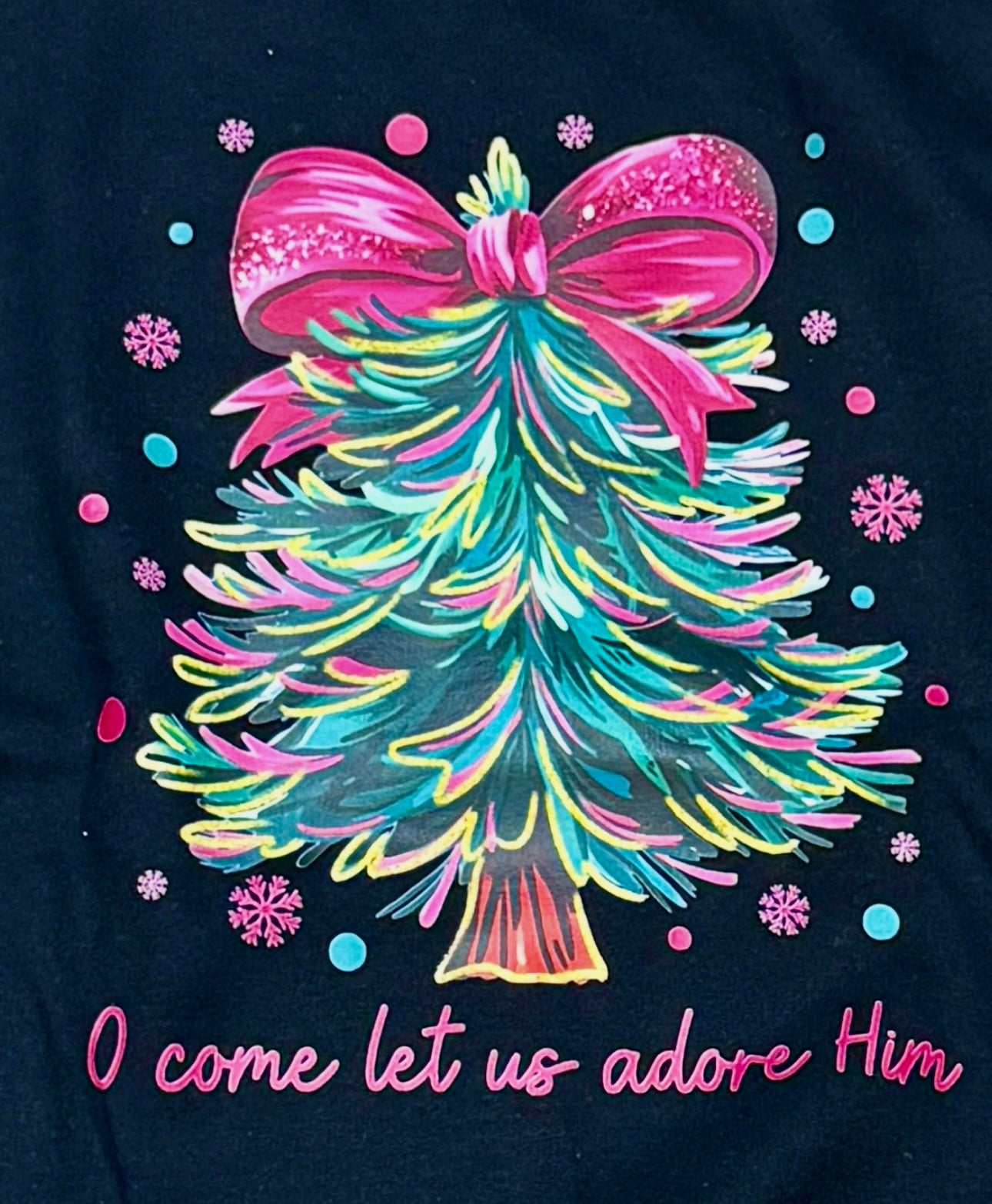 O COME LET US ADORE HIM CHRISTMAS TREE