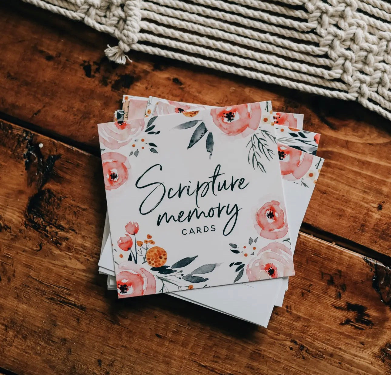 Scripture Memory Cards Floral ~ Daily Grace