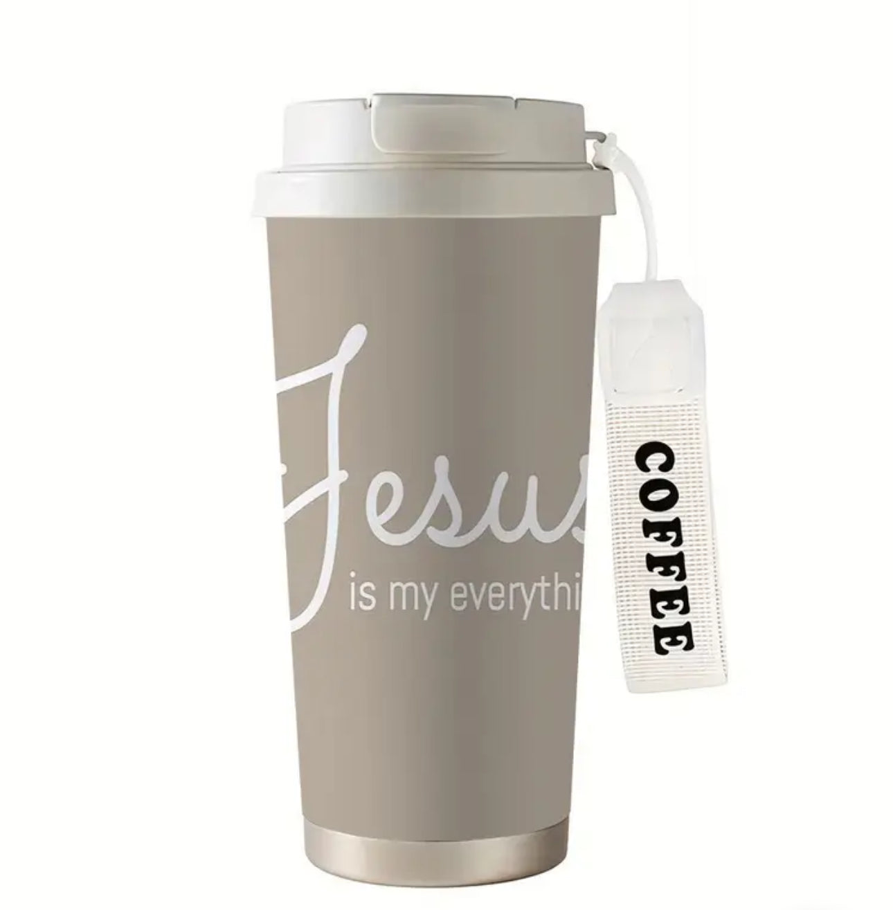 Stainless Steel Tumbler featuring the inspiring quote, "Jesus is My Everything"