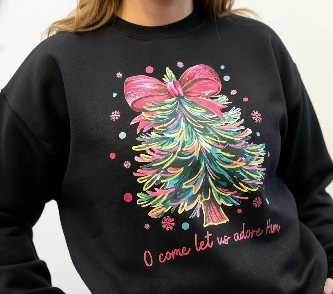 O COME LET US ADORE HIM CHRISTMAS TREE