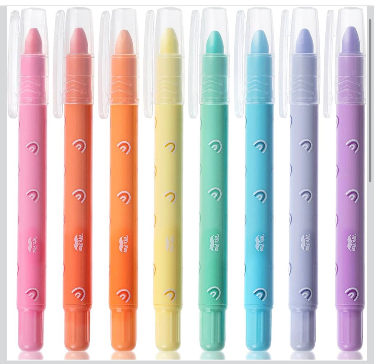 Mr. Pen- Gel Highlighters, 8 Pack Assorted Colors, Cute Bible Highlighters No Bleed