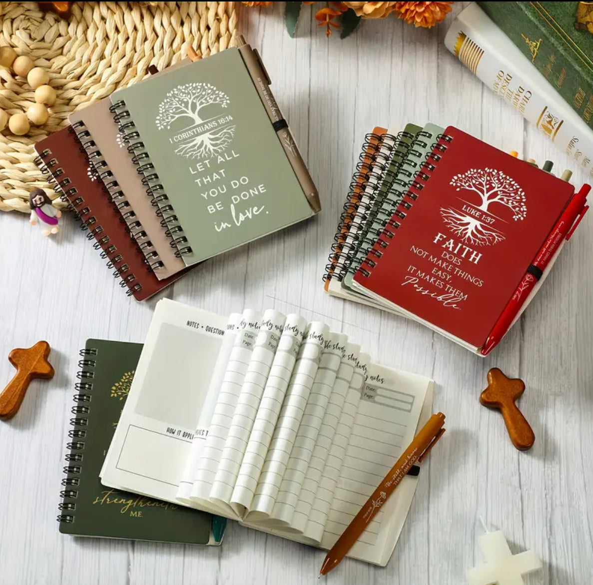 Pocket Bible Study Notebook & Pen Set