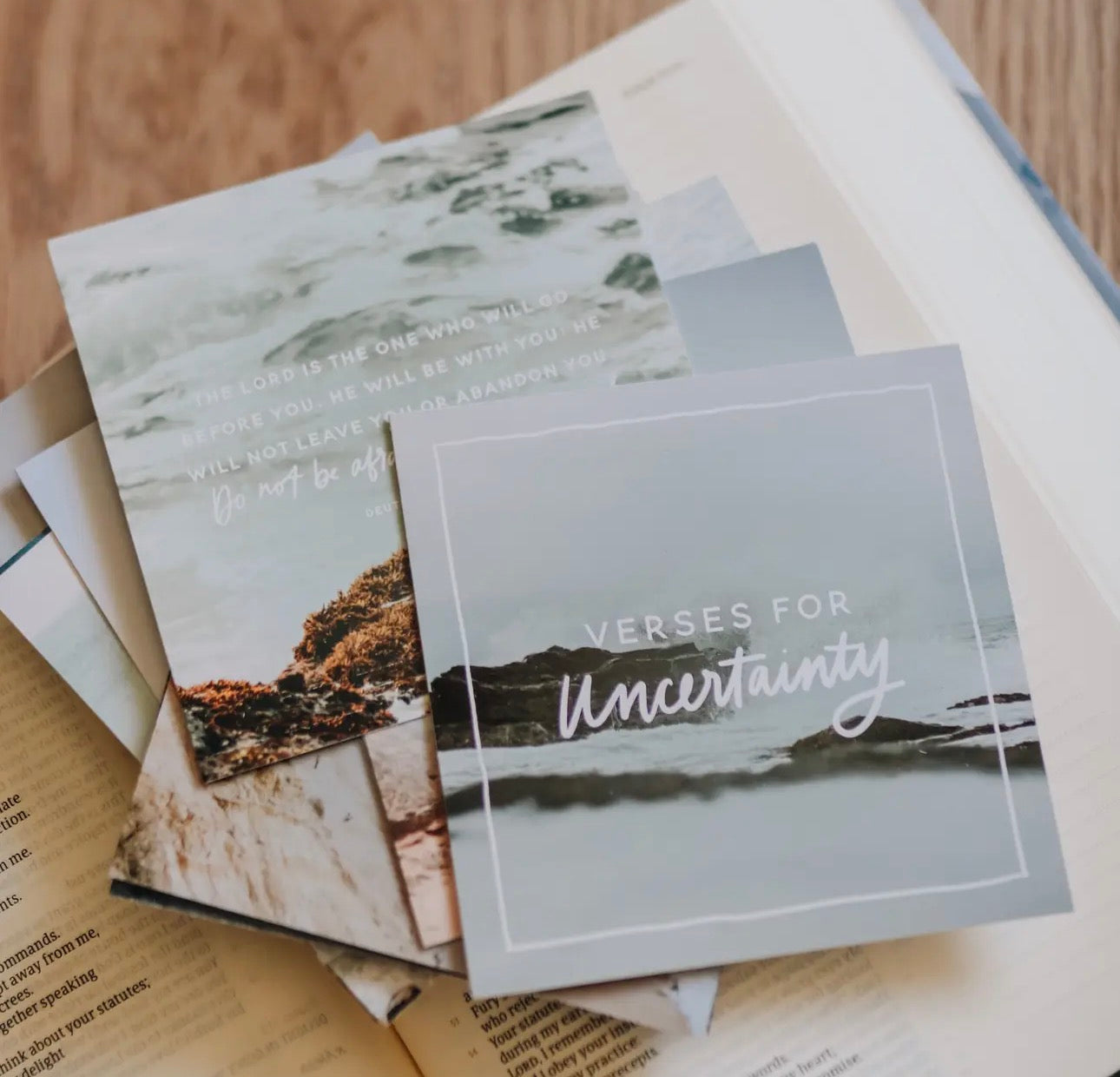 Verses for Uncertainty Cards ~ Daily Grace