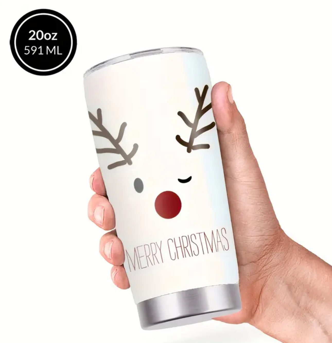 Christmas Elk Stainless Steel Tumbler