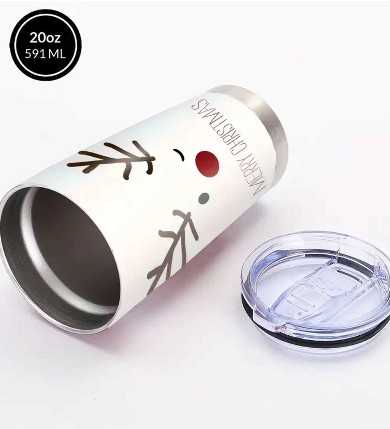 Christmas Elk Stainless Steel Tumbler
