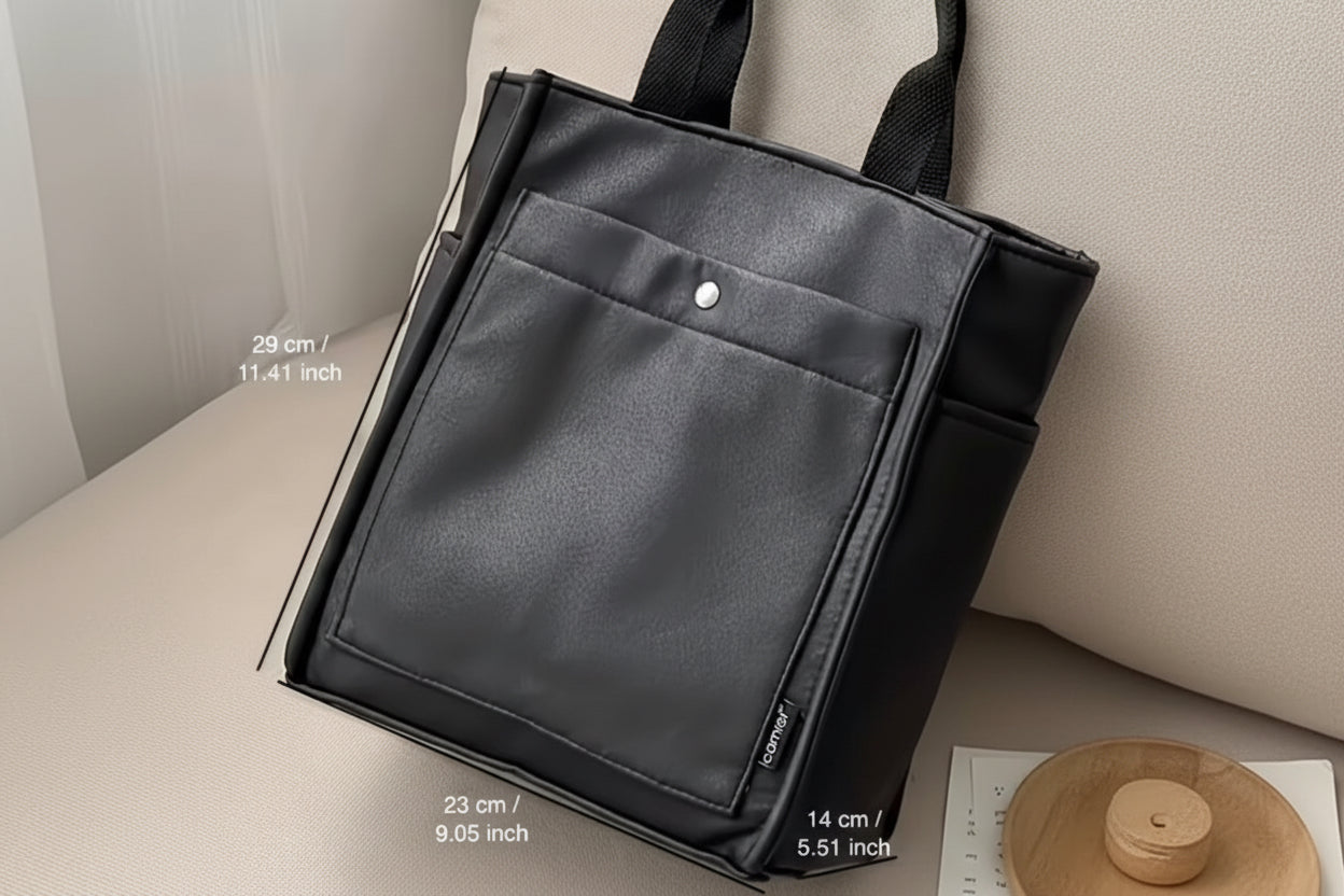 Book Bag|Magnetic Mini Line Handbag with handle and strap