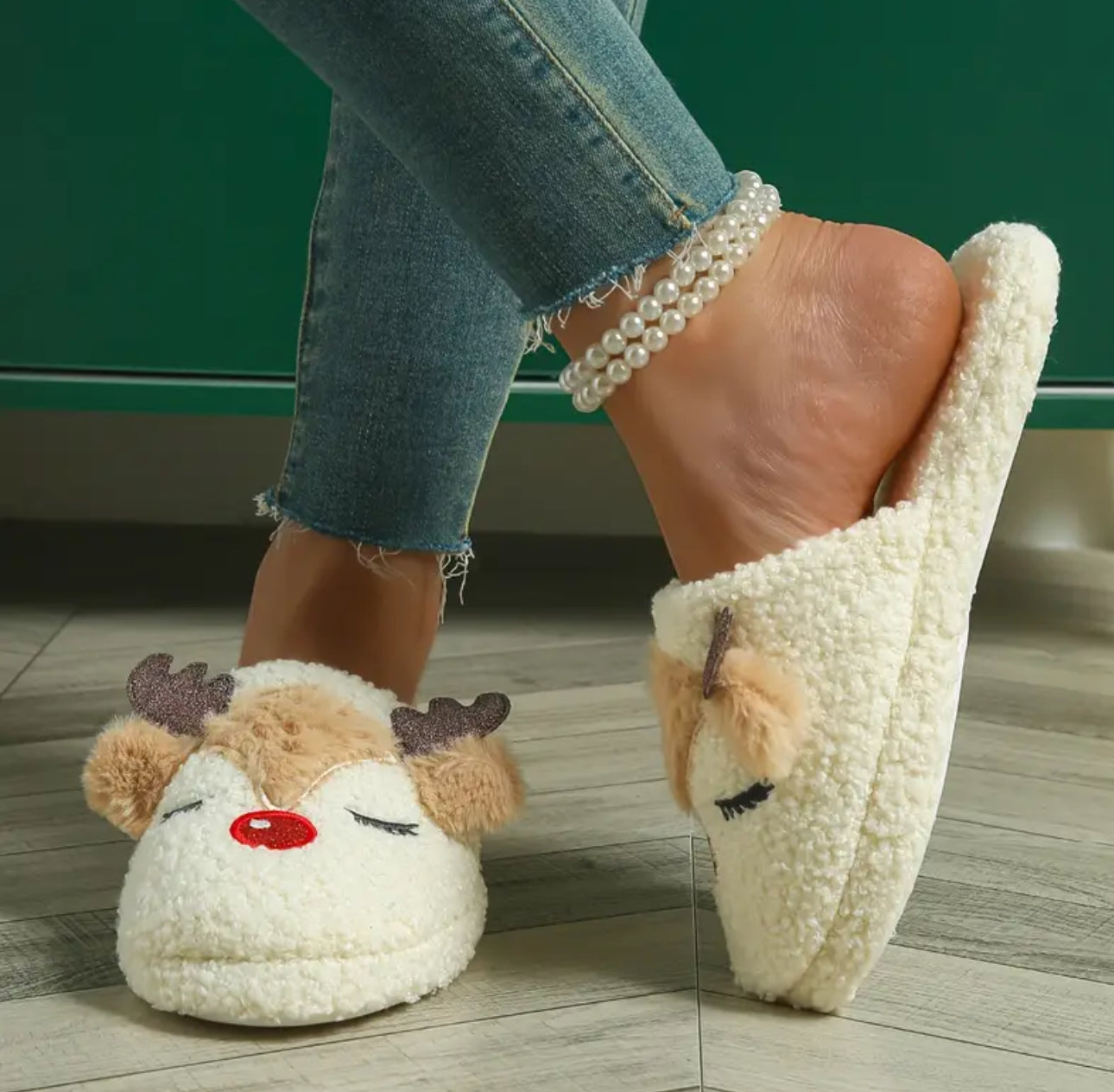 Reindeer Slippers