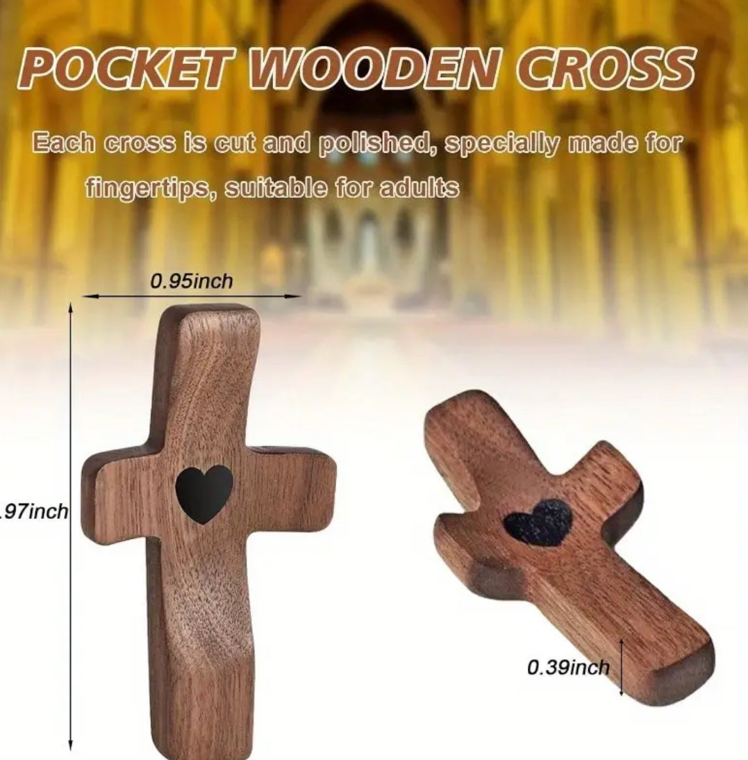 Handmade Wooden Pocket Cross
