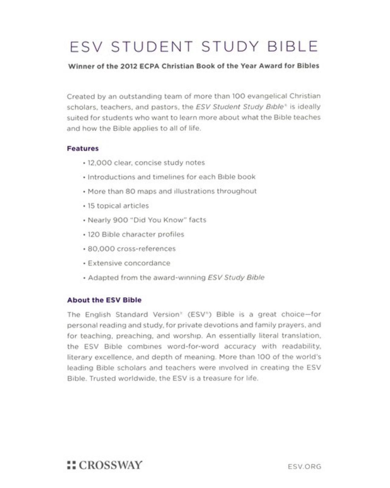 ESV Student Study Bible