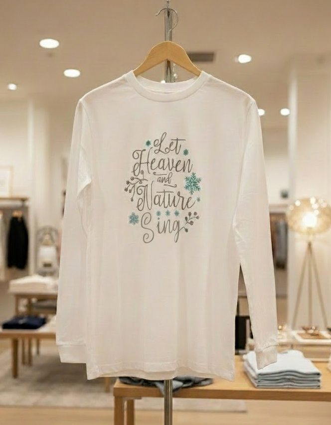 Let Heaven & Nature Sing Long Sleeve Christmas Shirt (Copy)