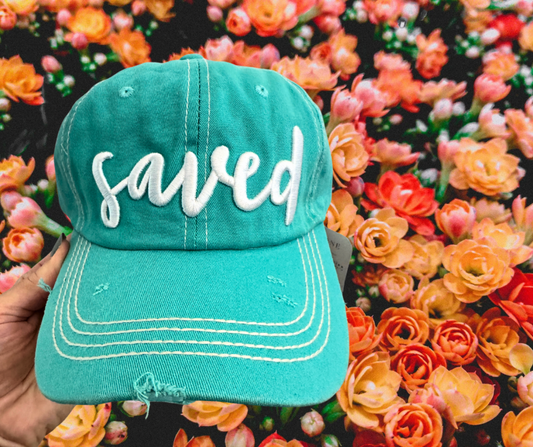 Embroidered ‘Saved’ Hat