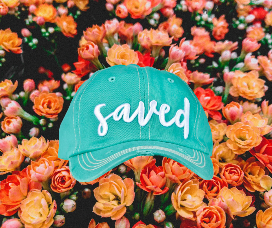 Embroidered ‘Saved’ Hat