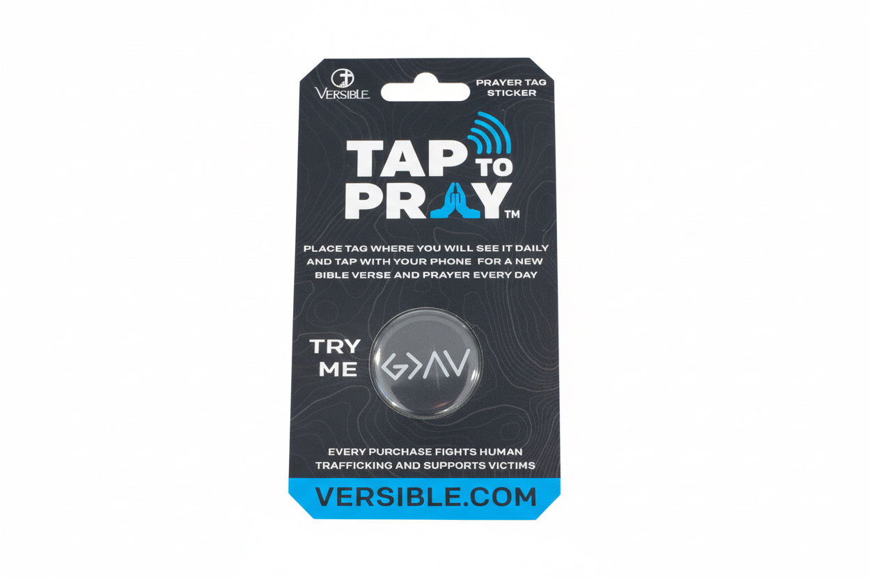 Versible—Tap To Pray Stickers - Helps support the Tim Tebow Foundation which helps prevent, rescue and restore victims of human trafficking!