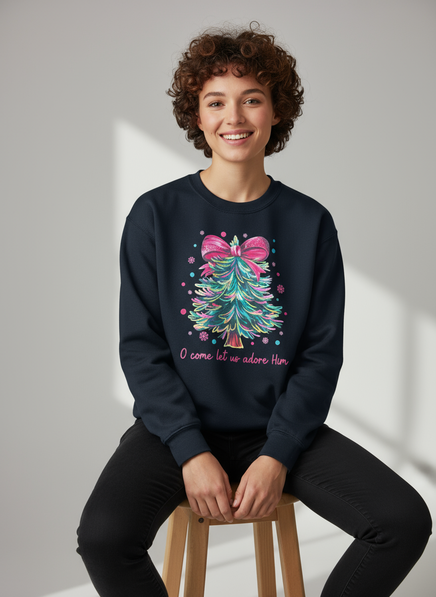 O COME LET US ADORE HIM CHRISTMAS TREE