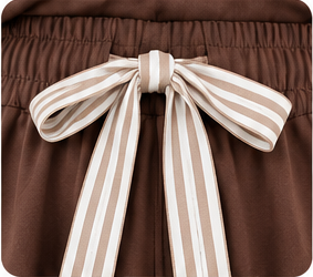 Everyday Comfort Wide-Leg Two-Piece Pant Set – Mocha