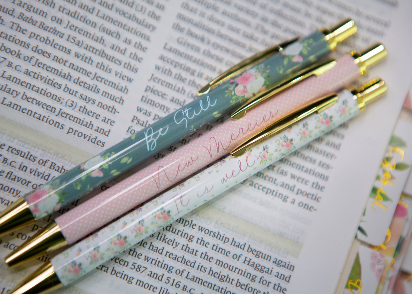 Be Still Bible Study Pens | Christian Pen Set