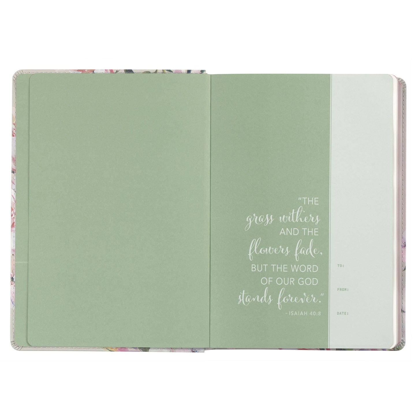 Devotional Bible NLT for Women Faux Leather, Floral