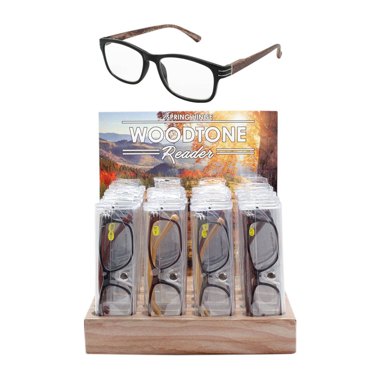 Reading Glasses Mens Womens Wood Tone
