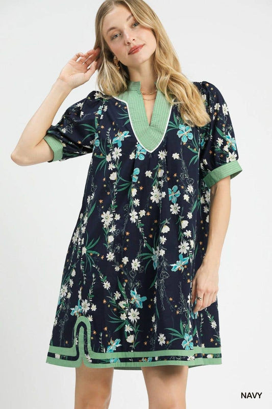 Floral Puff Sleeve Dress