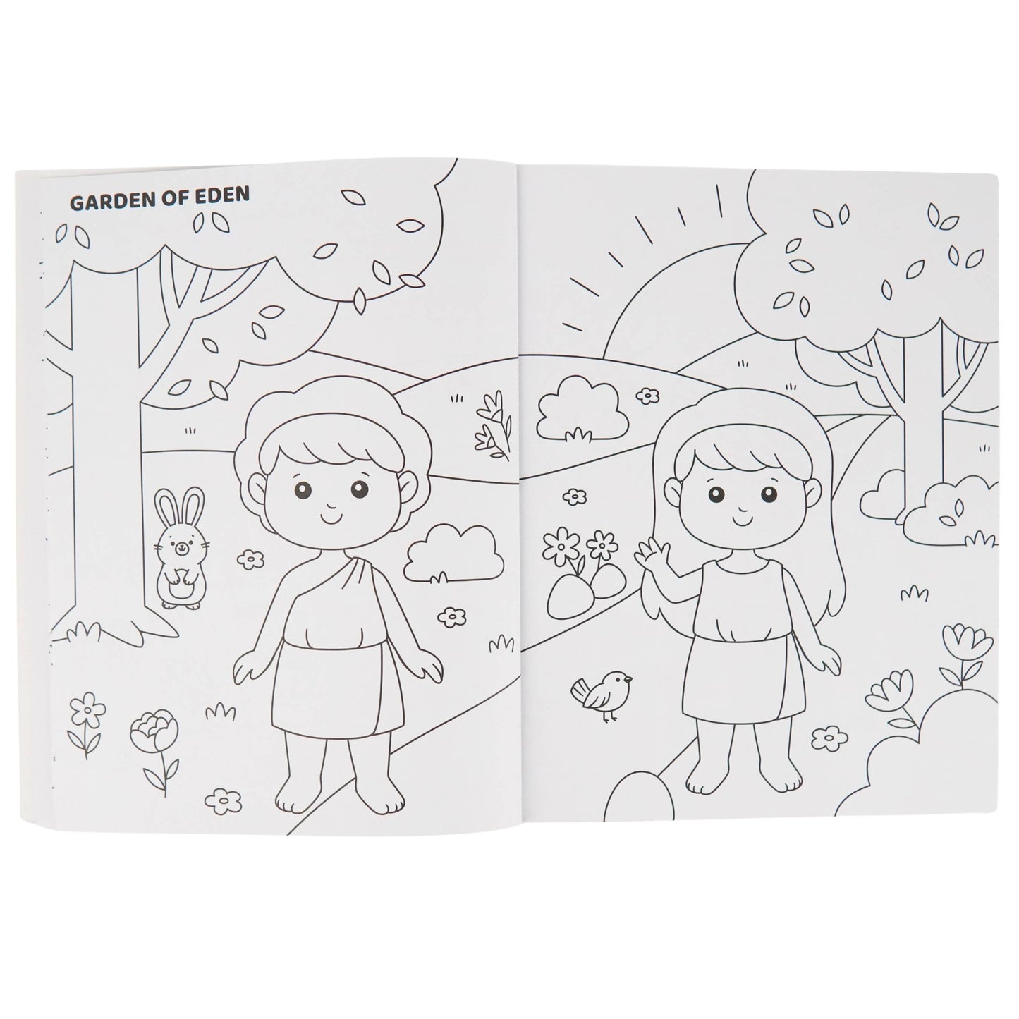 Bible Coloring Book with Stickers for Kids
