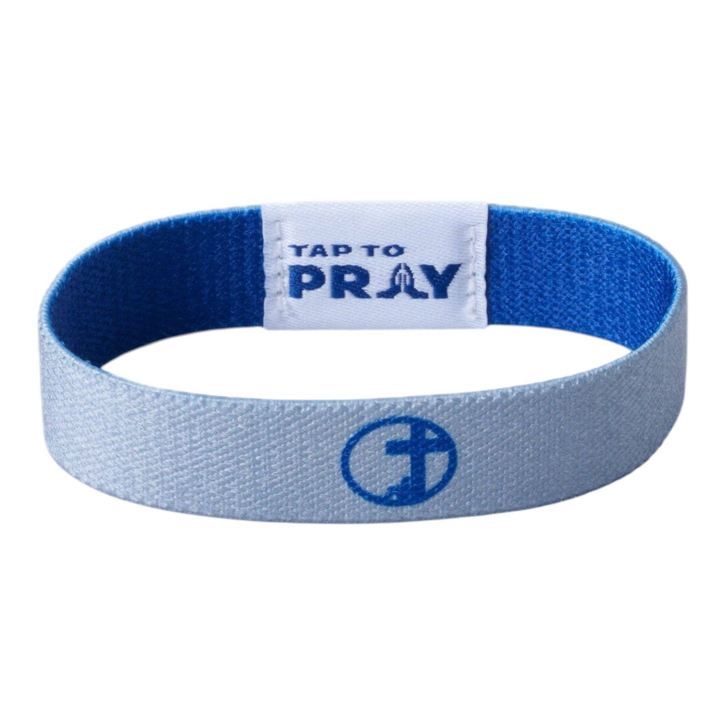 Tap To Pray® Wristband – Navy & Grey