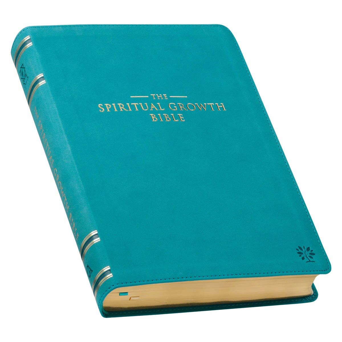 NLT, The Spiritual Growth Bible Faux Leather, Teal