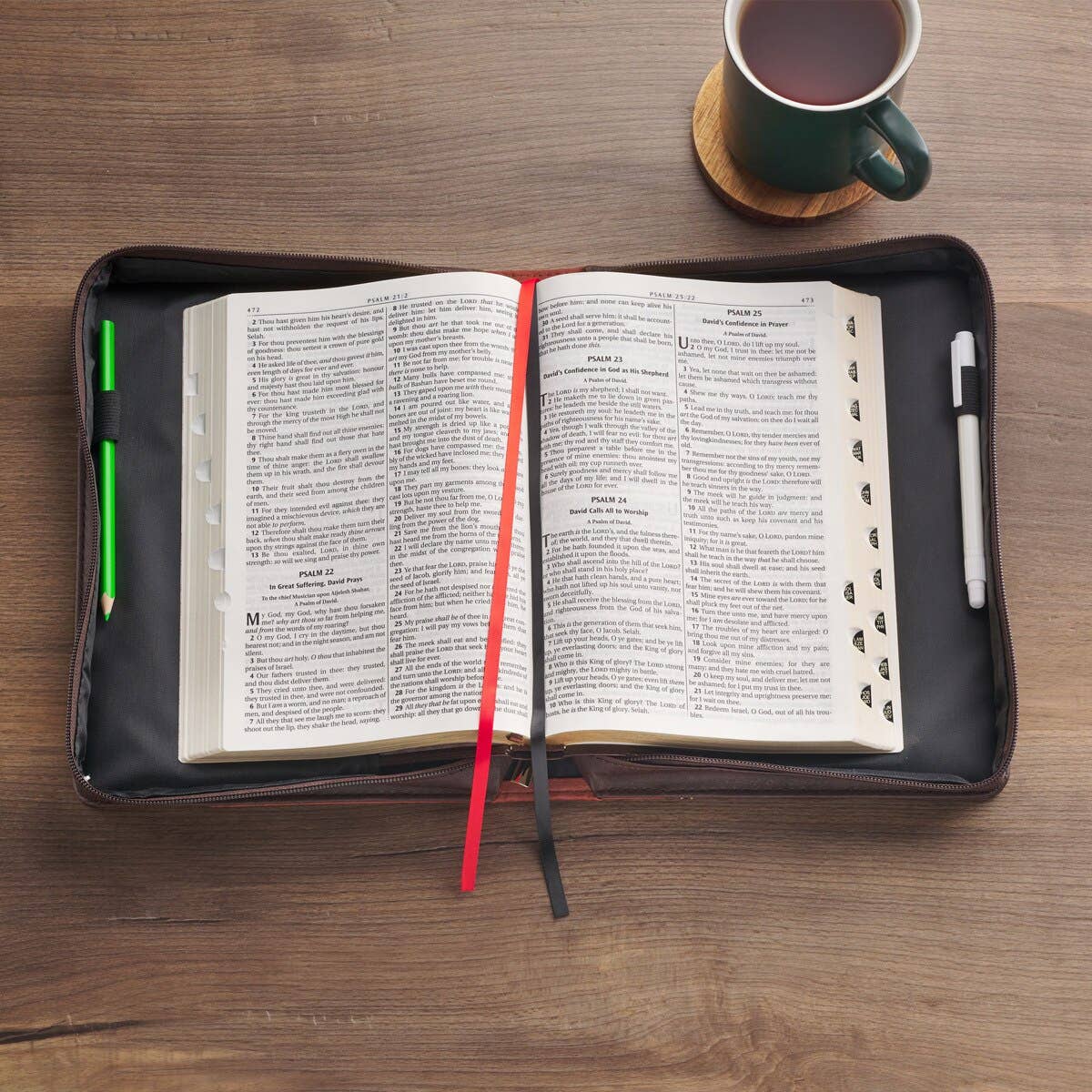 Bible Cover Classic Two-tone Brown I Will Carry You Isa 46:4