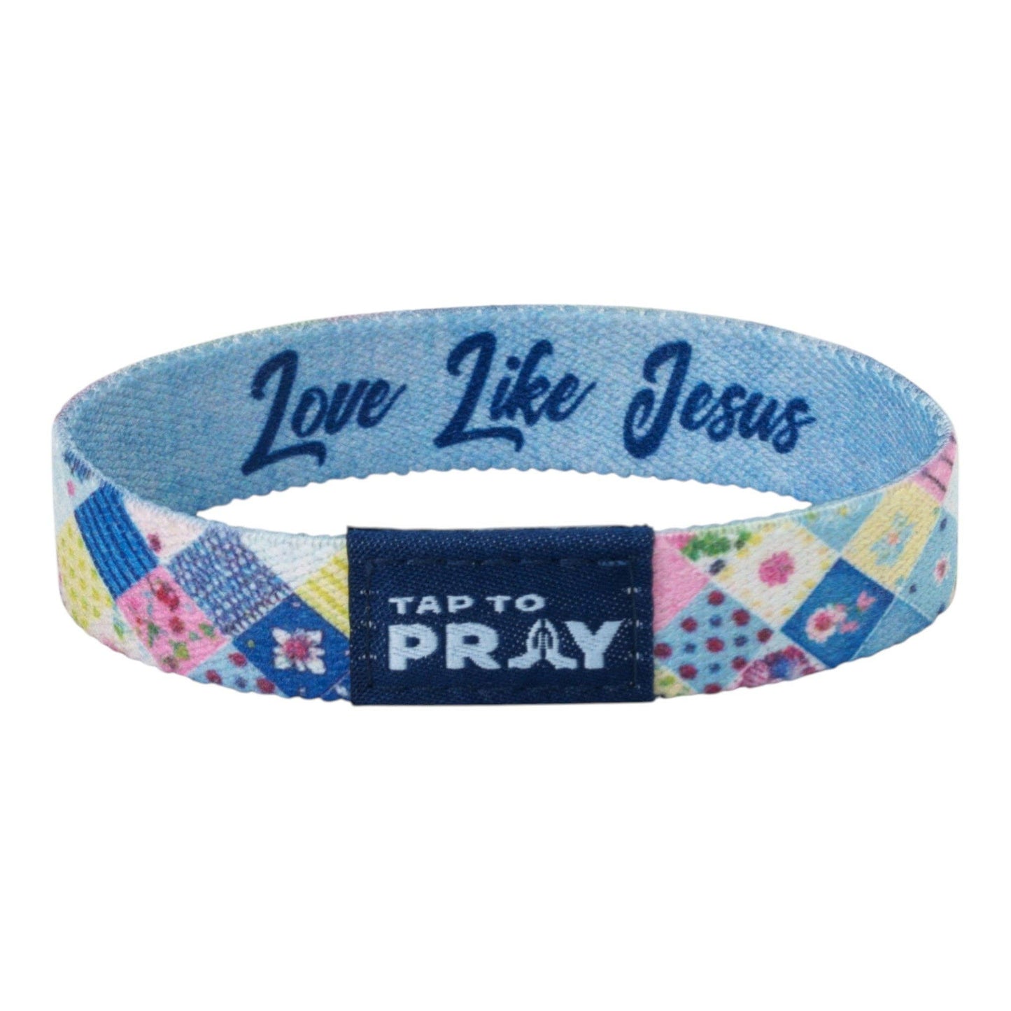 Tap To Pray® Wristband – Patchwork - Love Like Jesus