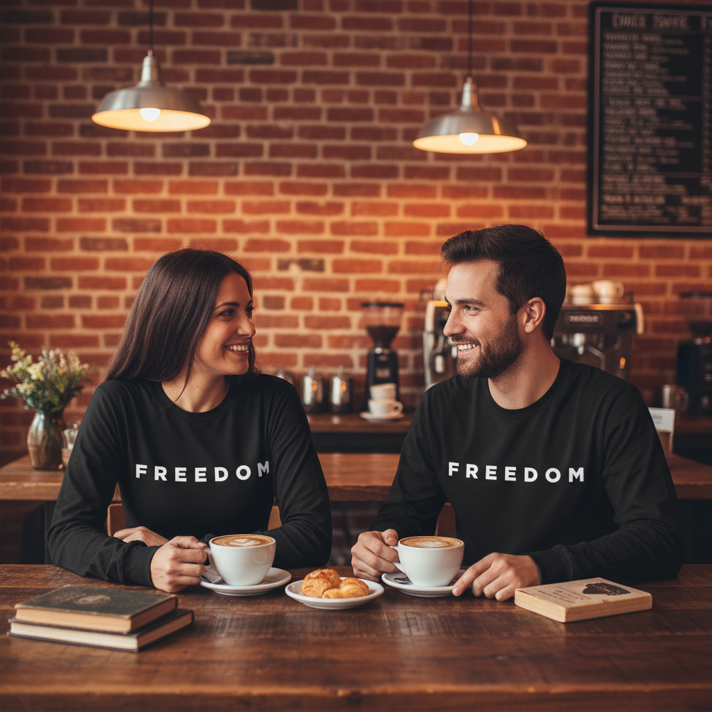 Freedom Long Sleeve Soft UNISEX T-Shirt