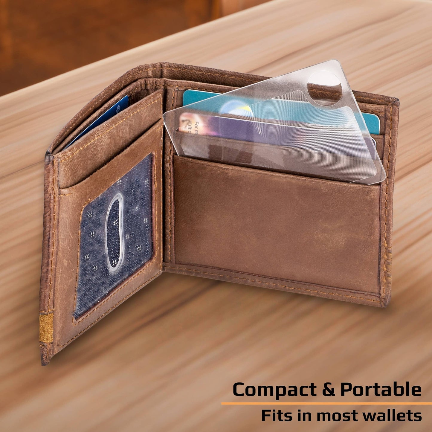Twin Pack 2.5x Credit Card Size Magnifier with 6x Spot Lens