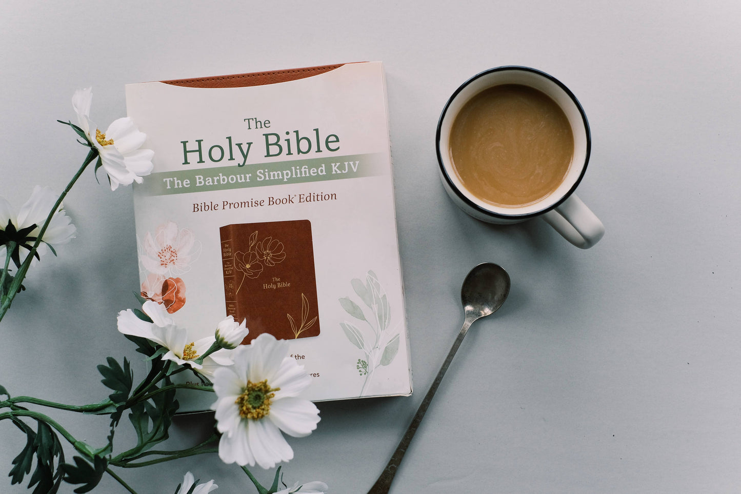 The Holy Bible: SKJV [Chestnut Floral]