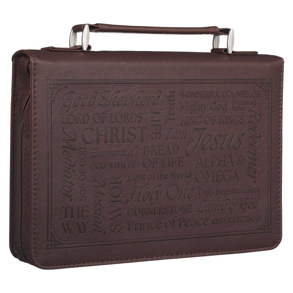 Bible Cover Classic Brown Names of Jesus Isa. 9:6