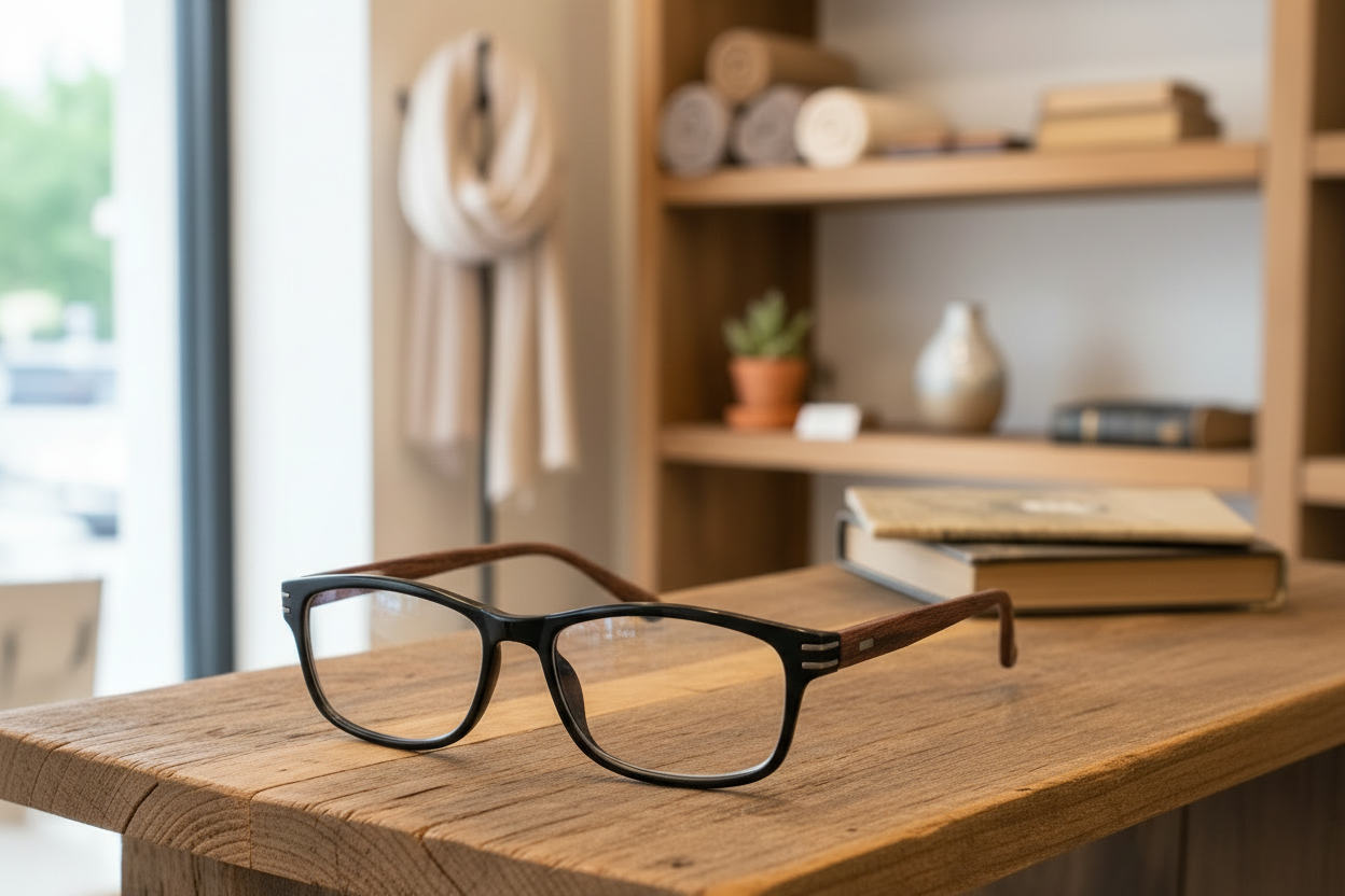 Reading Glasses Mens Womens Wood Tone