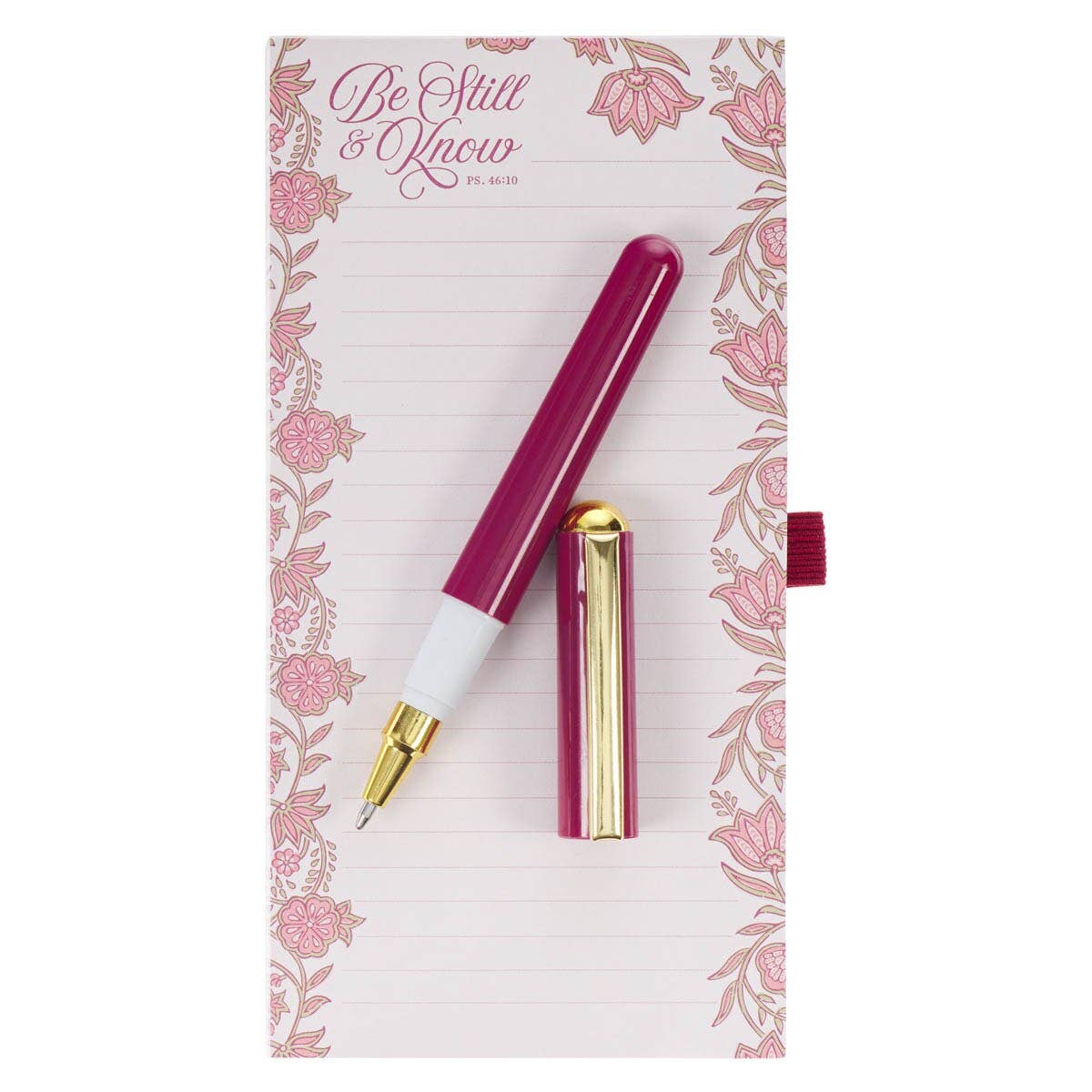 Magnetic Notepad w/pen Be Still Ps. 46:10